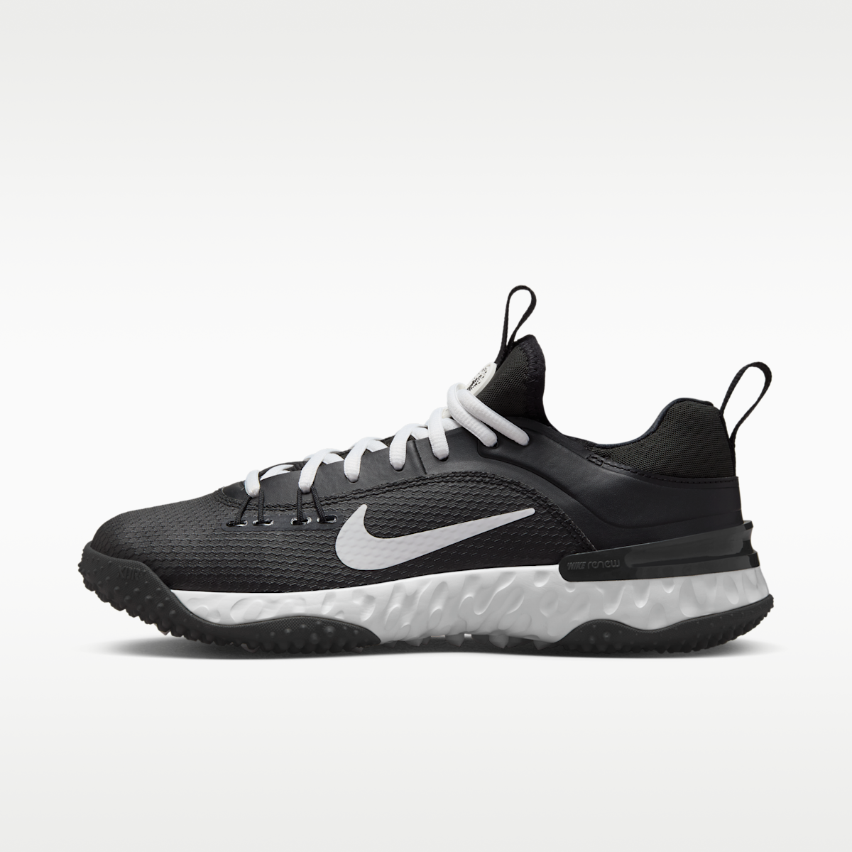 Women's Nike Huarache 9 Elite Turf Field Hockey Shoes - Black/White/White