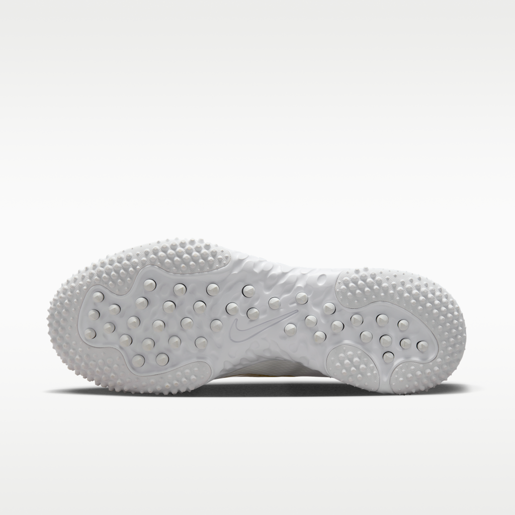 Women's Nike Huarache 9 Elite Turf Field Hockey Shoes - White/White/Metallic Vivid Gold