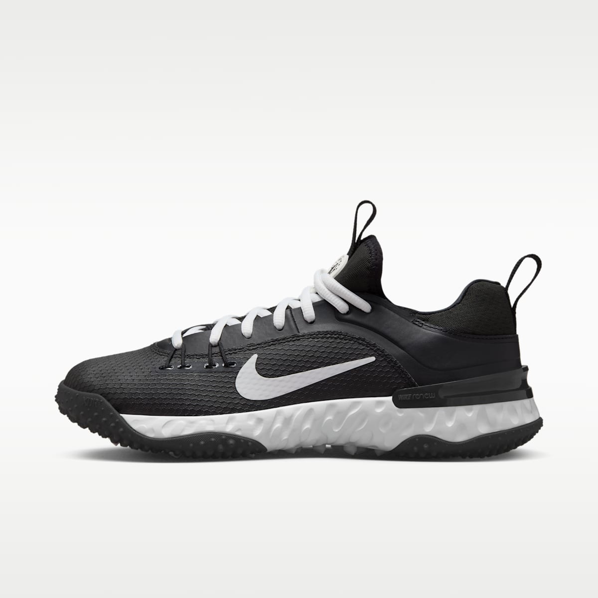 Nike Huarache 9 Elite Turf Field Hockey Shoes - Black/White/White - Image 1