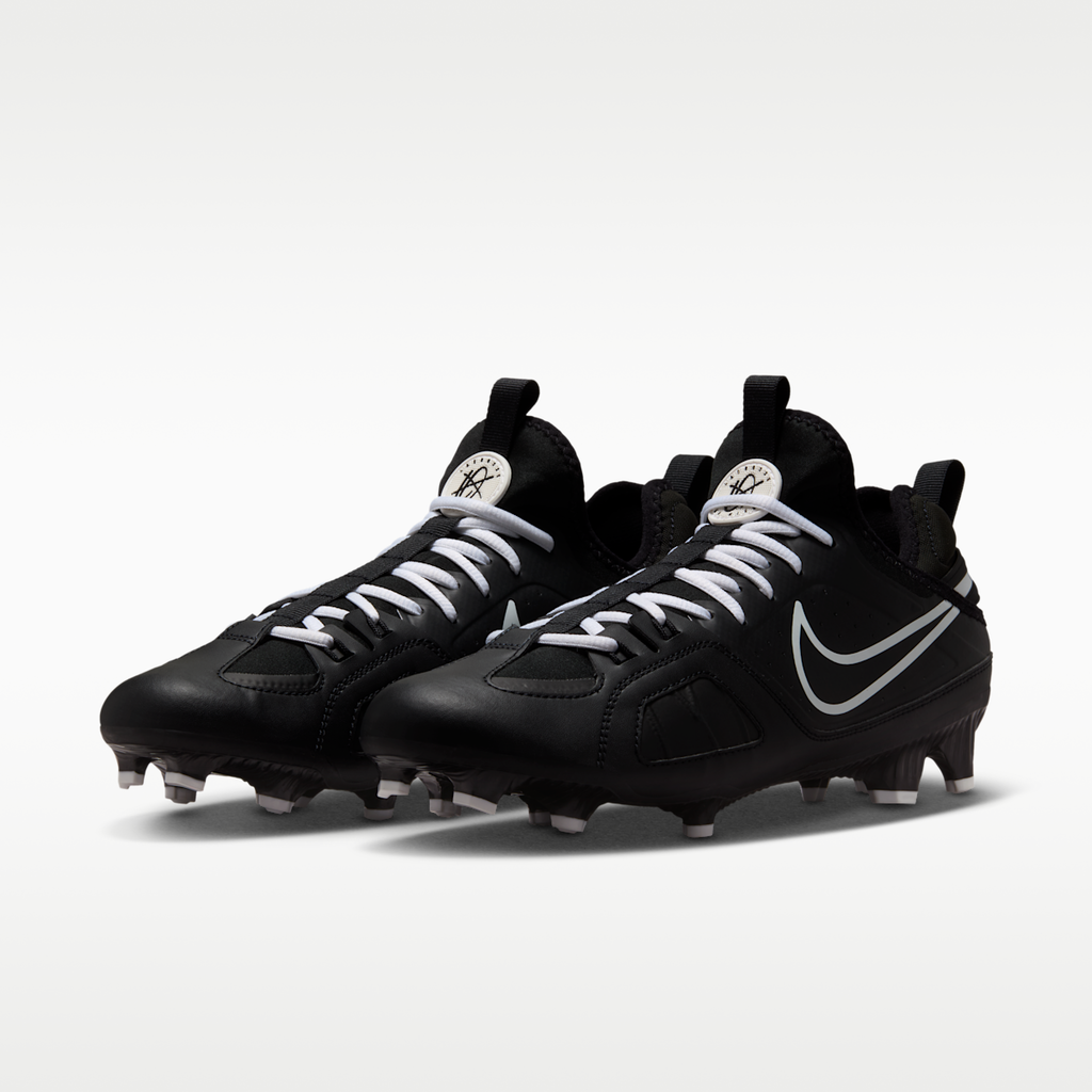 Women's Nike Huarache 9 Varsity LAX Lacrosse Cleats - Black/White/White