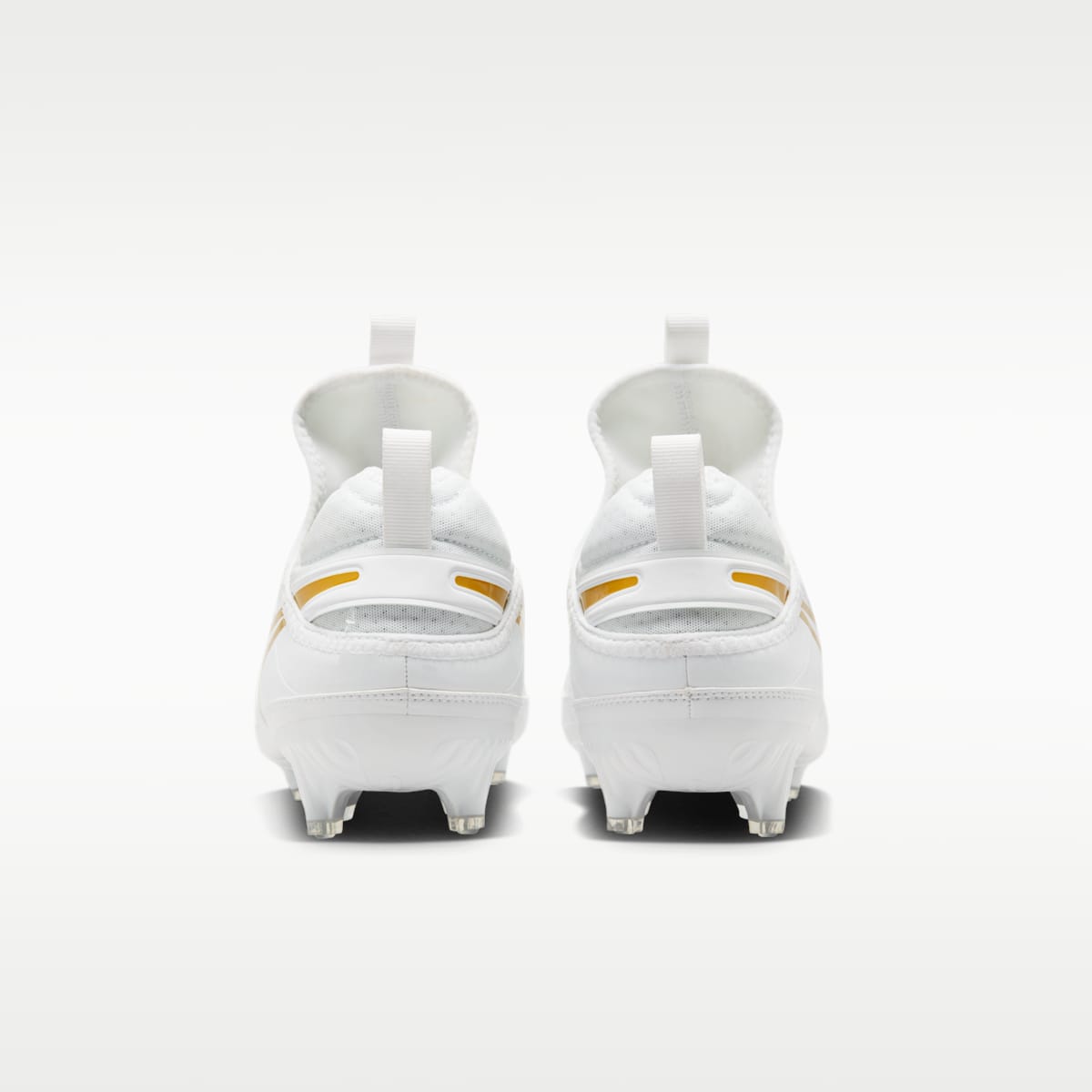 Nike Huarache 9 Varsity LAX Lacrosse Cleats - White/White/Metallic Vivid Gold - Image 6