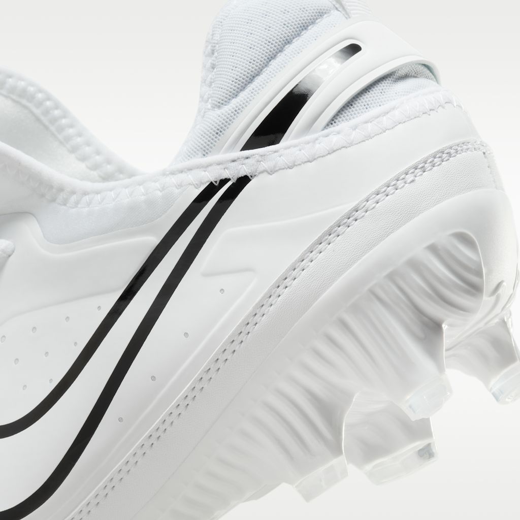 Women's Nike Huarache 9 Varsity LAX Lacrosse Cleats - White/White/Black