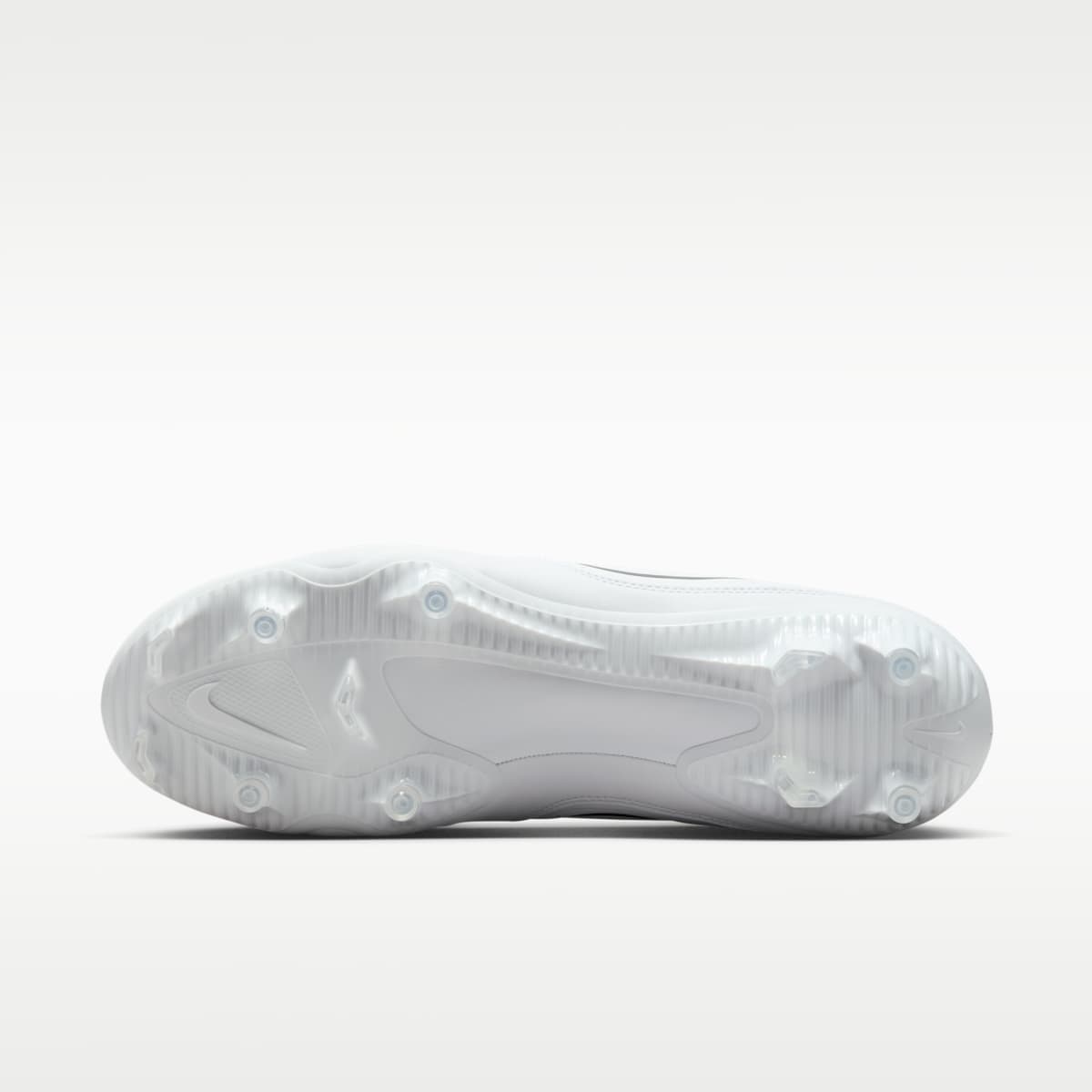 Nike Huarache 9 Varsity LAX Lacrosse Cleats - White/White/Black - Image 2