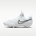 Women's Nike Huarache 9 Varsity LAX Lacrosse Cleats - White/White/Black