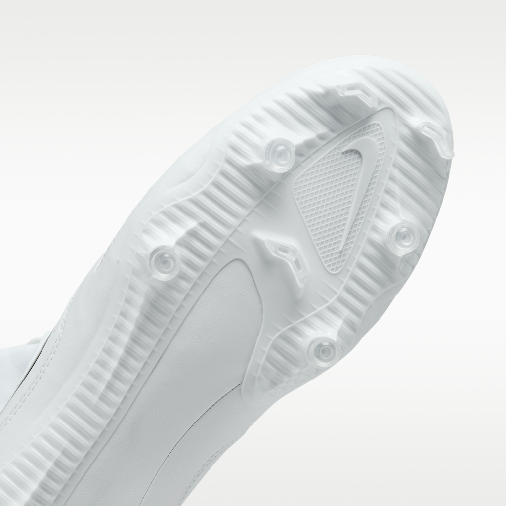 Women's Nike Huarache 9 Varsity LAX Lacrosse Cleats - White/White/Black