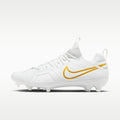Nike Huarache 9 Varsity LAX Lacrosse Cleats - White/White/Metallic Vivid Gold - Image 1