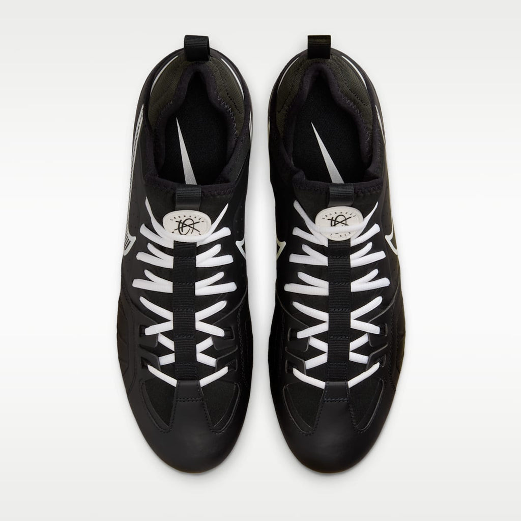 Nike Huarache 9 Varsity LAX Lacrosse Cleats - Black/White/White - Image 4