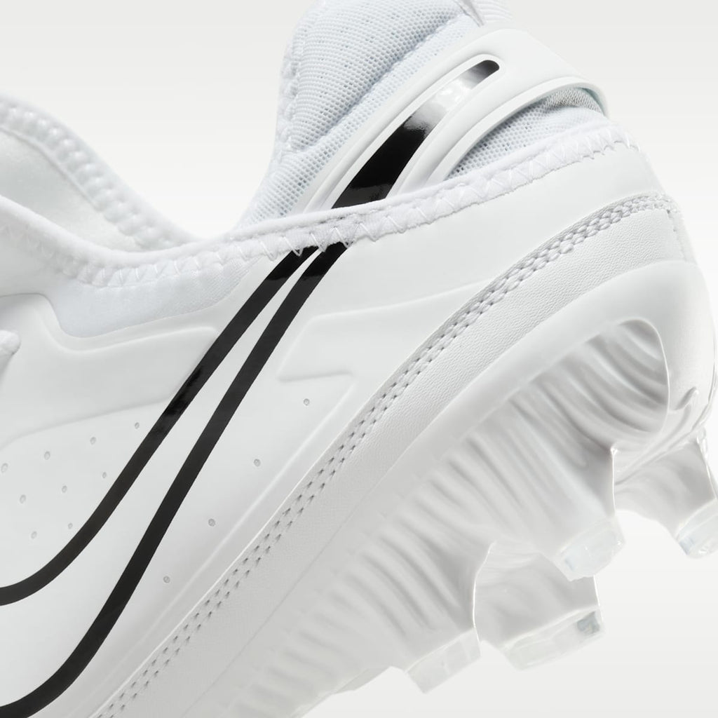 Nike Huarache 9 Varsity LAX Lacrosse Cleats - White/White/Black - Image 9