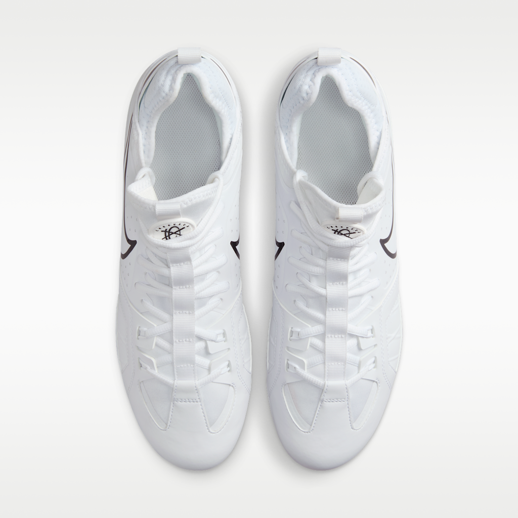 Women's Nike Huarache 9 Varsity LAX Lacrosse Cleats - White/White/Black