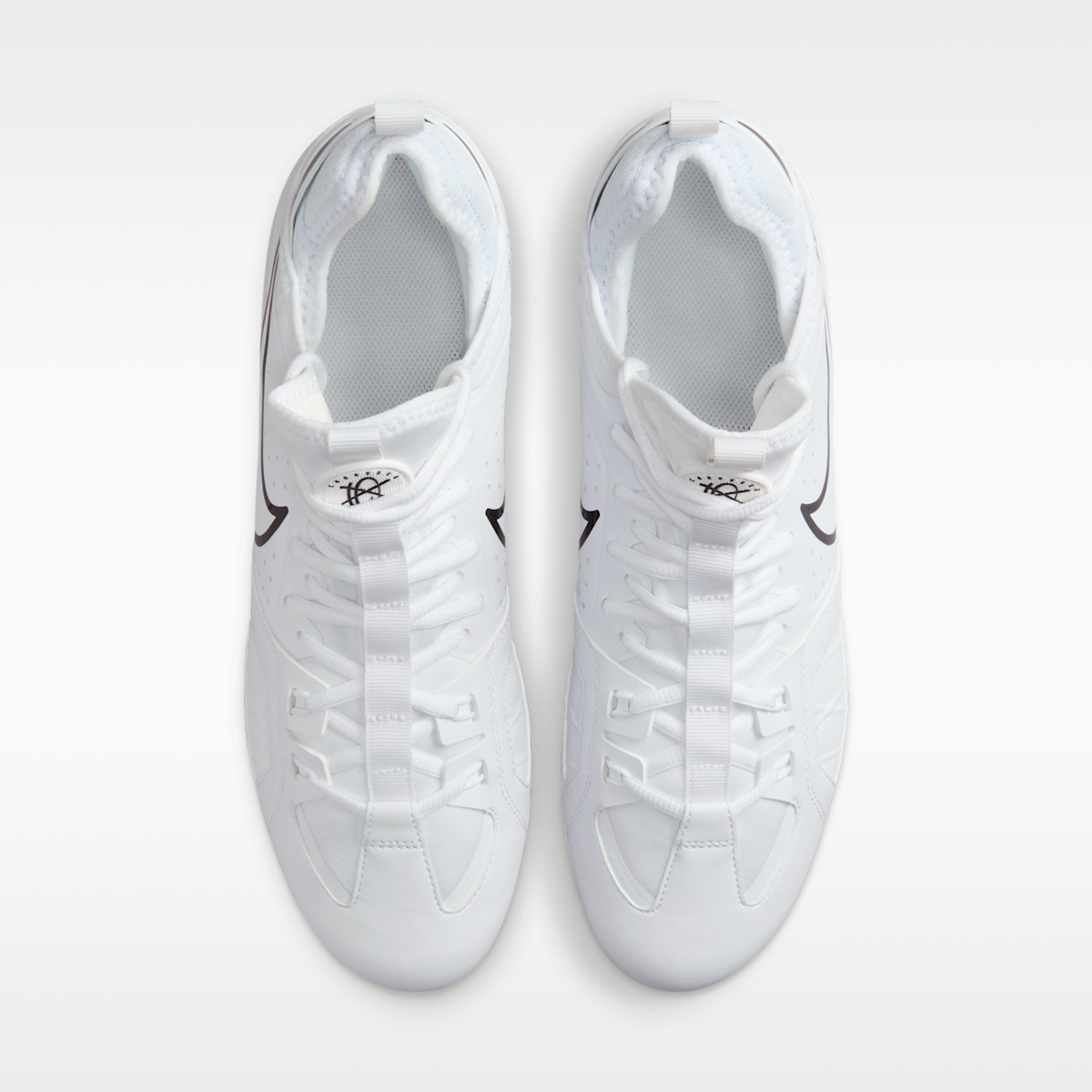 Women's Nike Huarache 9 Varsity LAX Lacrosse Cleats - White/White/Black