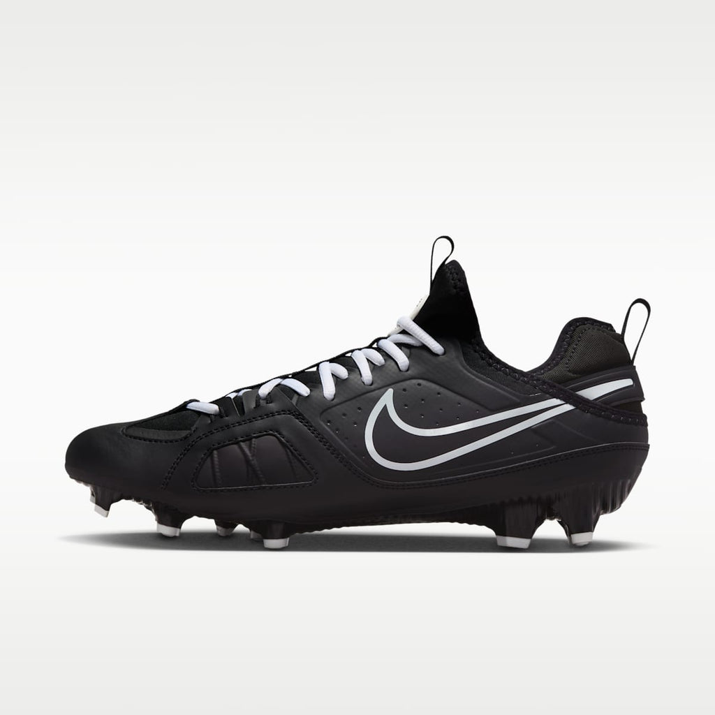 Nike Huarache 9 Varsity LAX Lacrosse Cleats - Black/White/White - Image 1