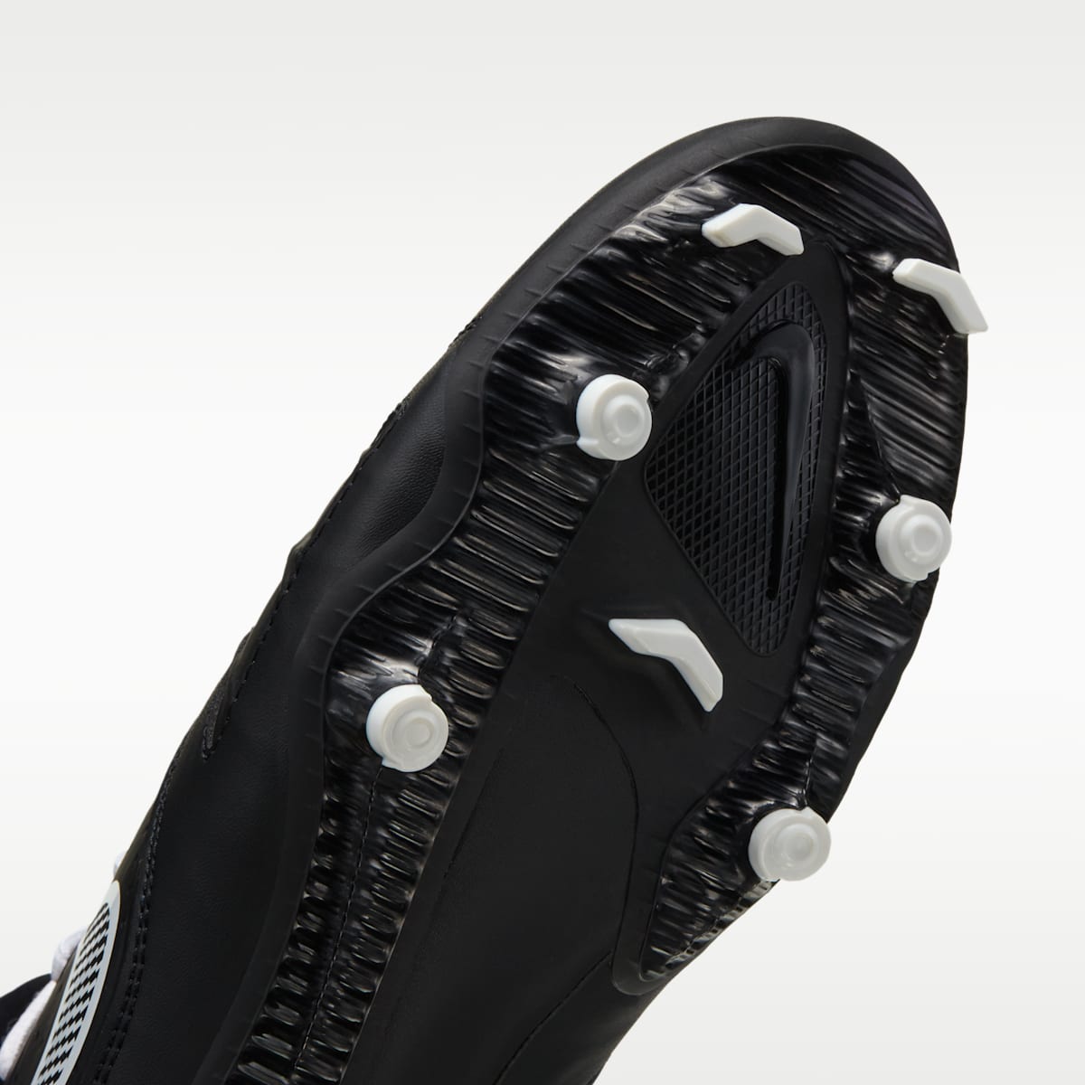 Nike Huarache 9 Varsity LAX Lacrosse Cleats - Black/White/White - Image 7