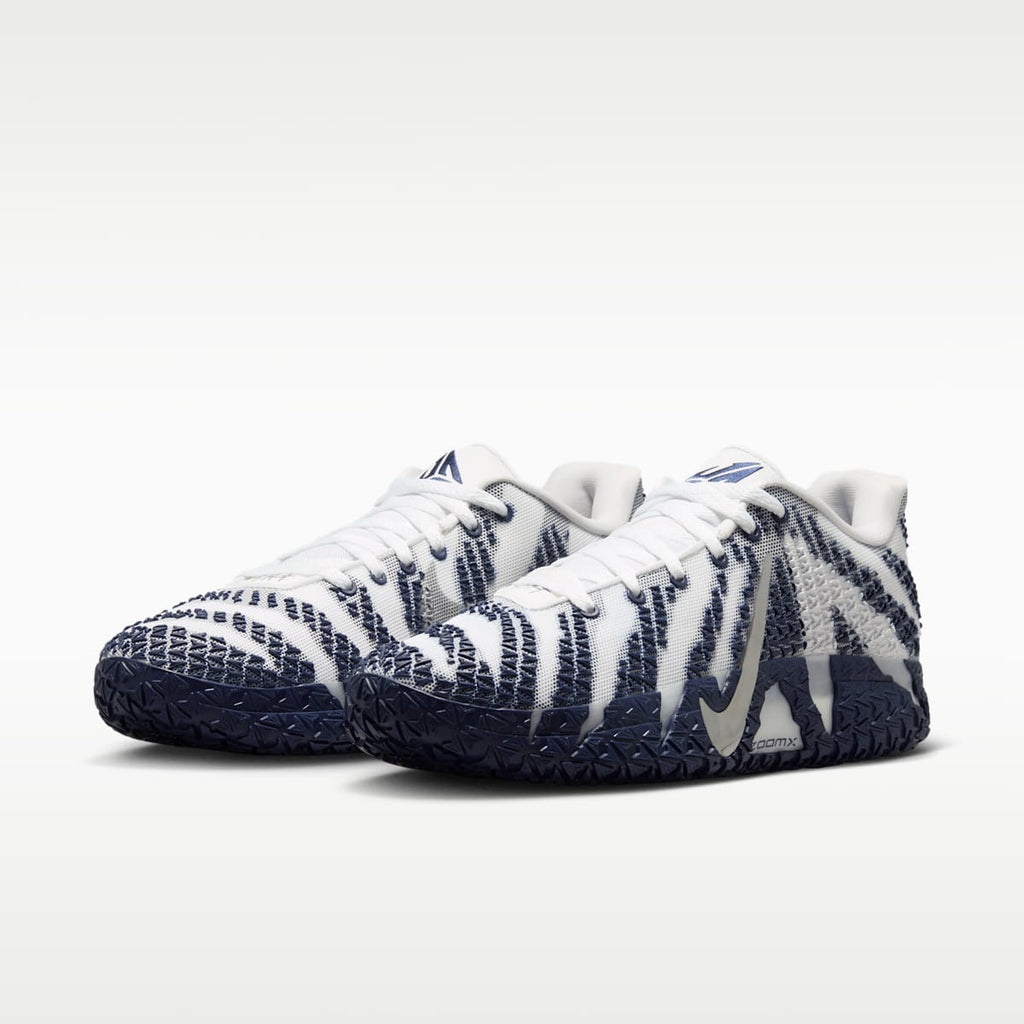 Ja 3 Basketball Shoes - White/Midnight Navy/Metallic Silver - Image 5