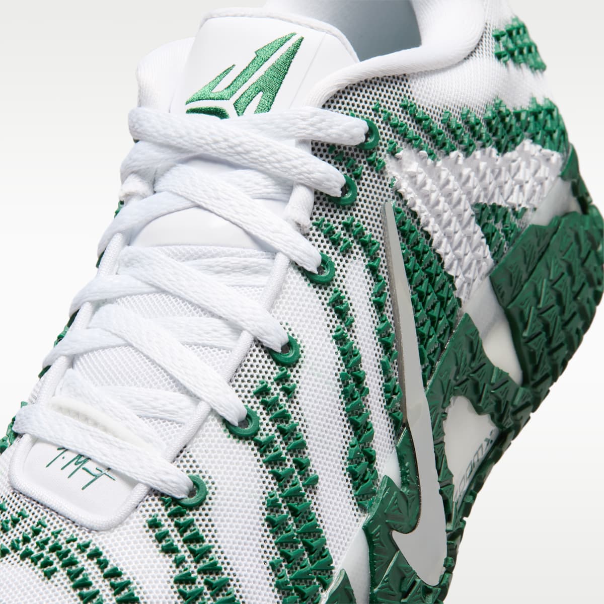 Ja 3 Basketball Shoes - White/Gorge Green/Metallic Silver - Image 7