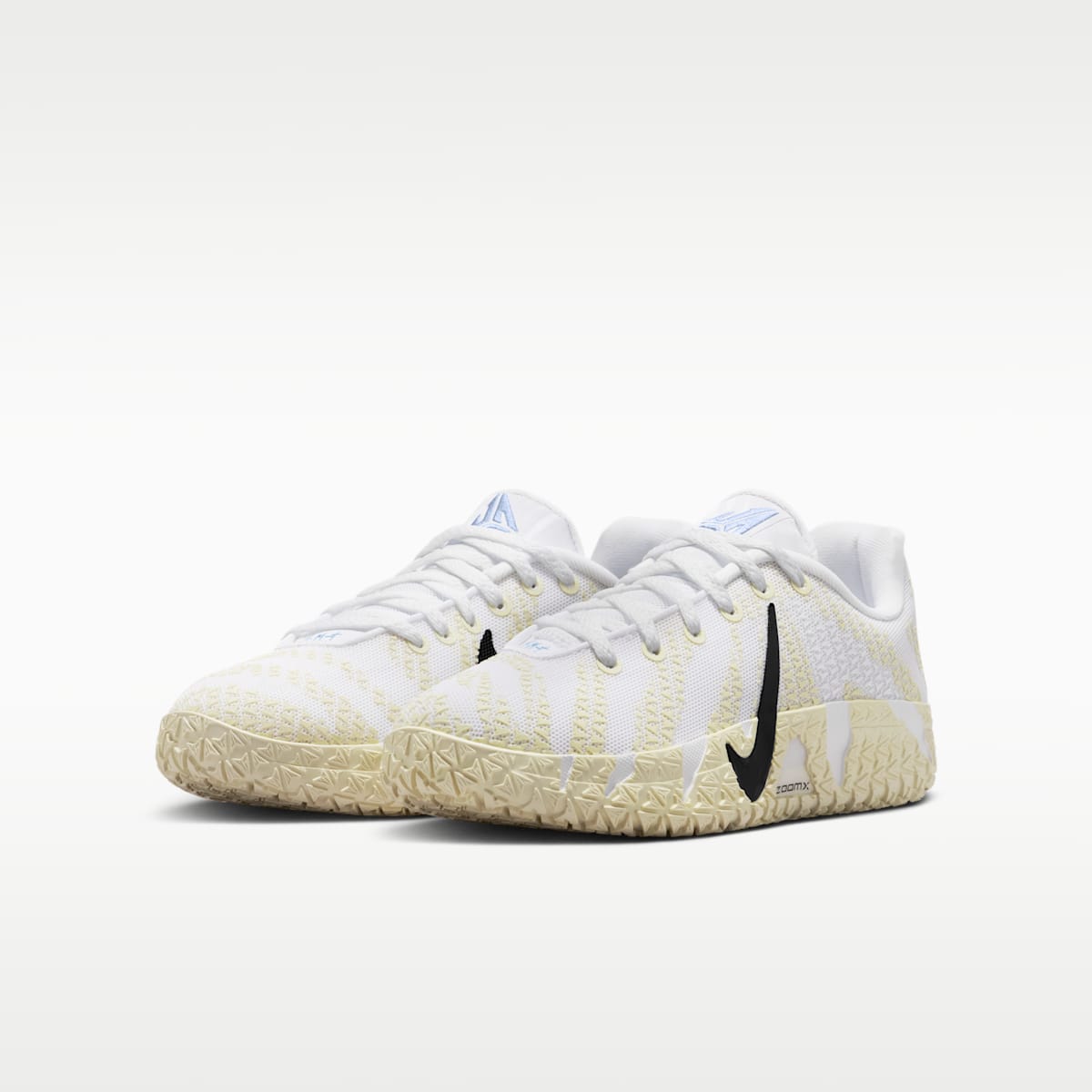 Ja 3 Big Kids' Basketball Shoes - White/Coconut Milk/Desert Khaki/Black - Image 5