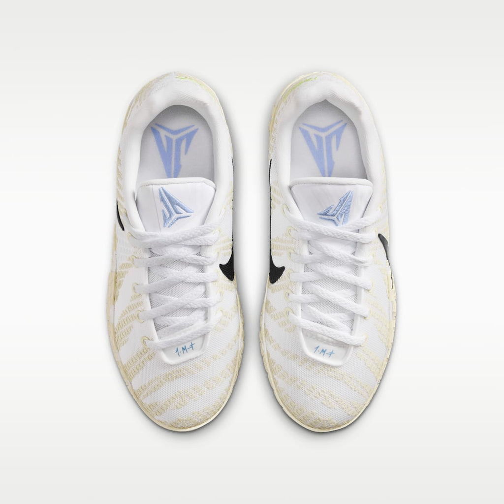 Ja 3 Big Kids' Basketball Shoes - White/Coconut Milk/Desert Khaki/Black - Image 4