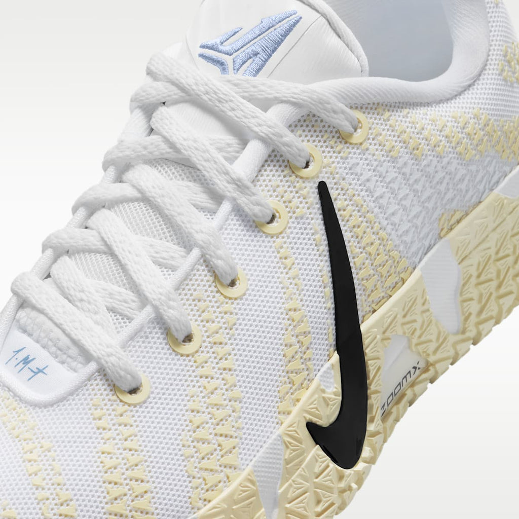Ja 3 Big Kids' Basketball Shoes - White/Coconut Milk/Desert Khaki/Black - Image 7