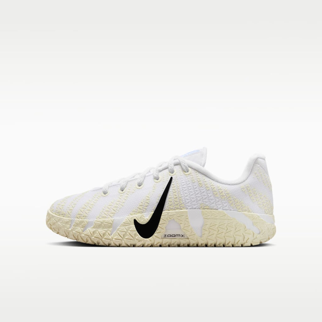 Ja 3 Big Kids' Basketball Shoes - White/Coconut Milk/Desert Khaki/Black - Image 1