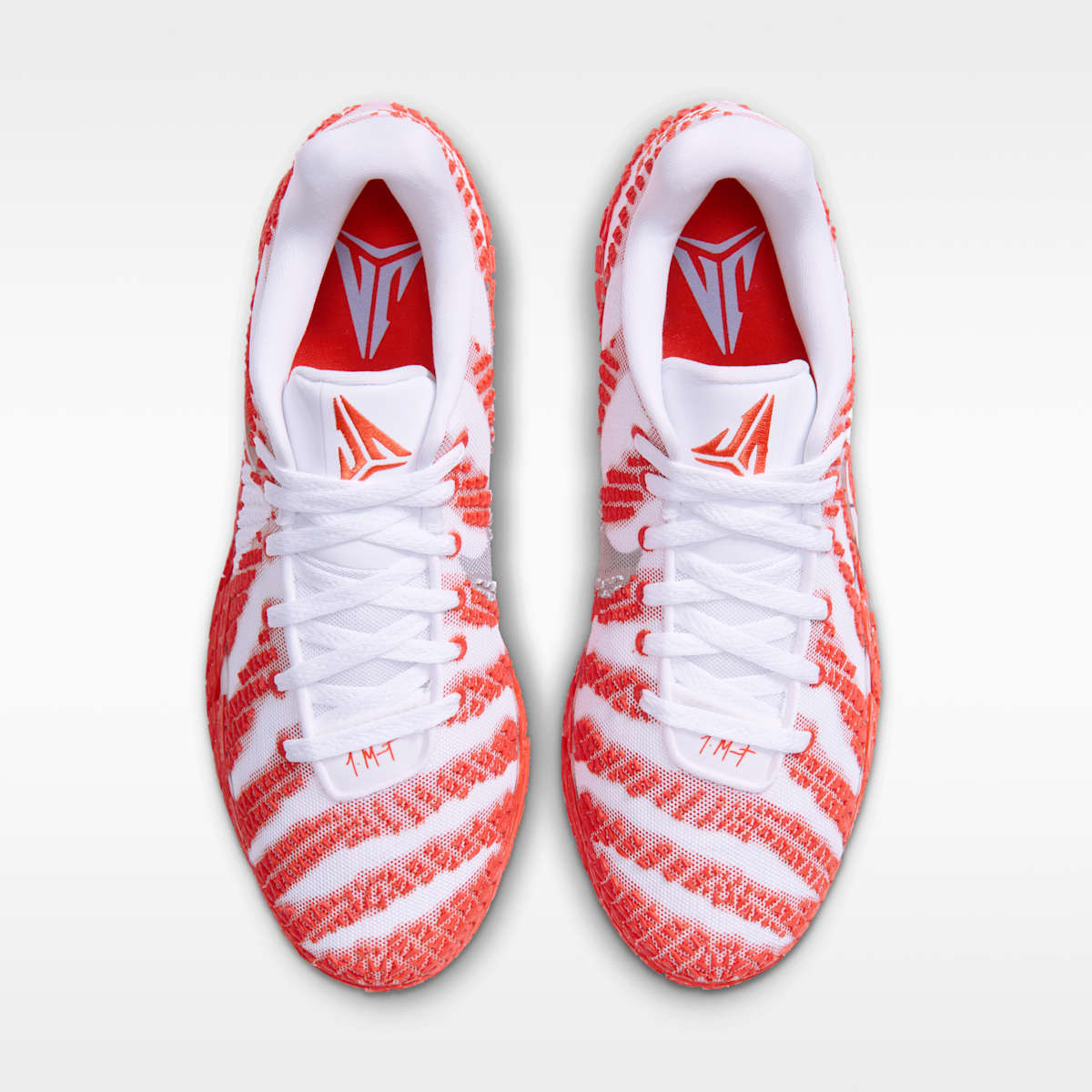 Ja 3 Basketball Shoes - White/Team Orange/Metallic Silver - Image 4