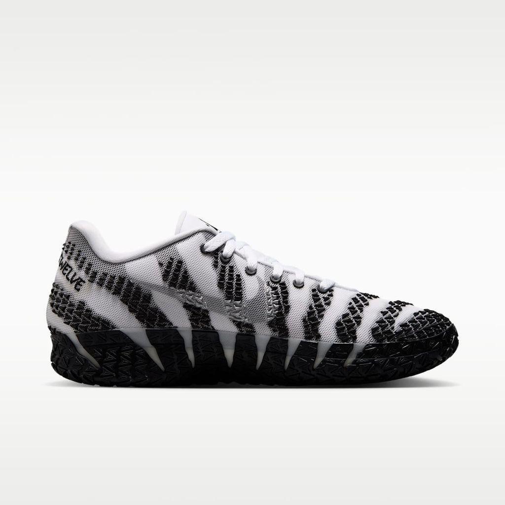 Ja 3 Basketball Shoes - White/Black/Metallic Silver - Image 3