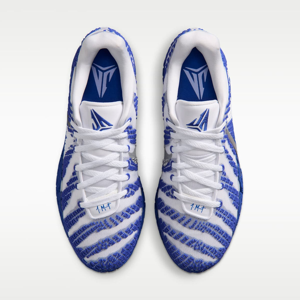 Ja 3 Basketball Shoes - White/Game Royal/Metallic Silver - Image 4