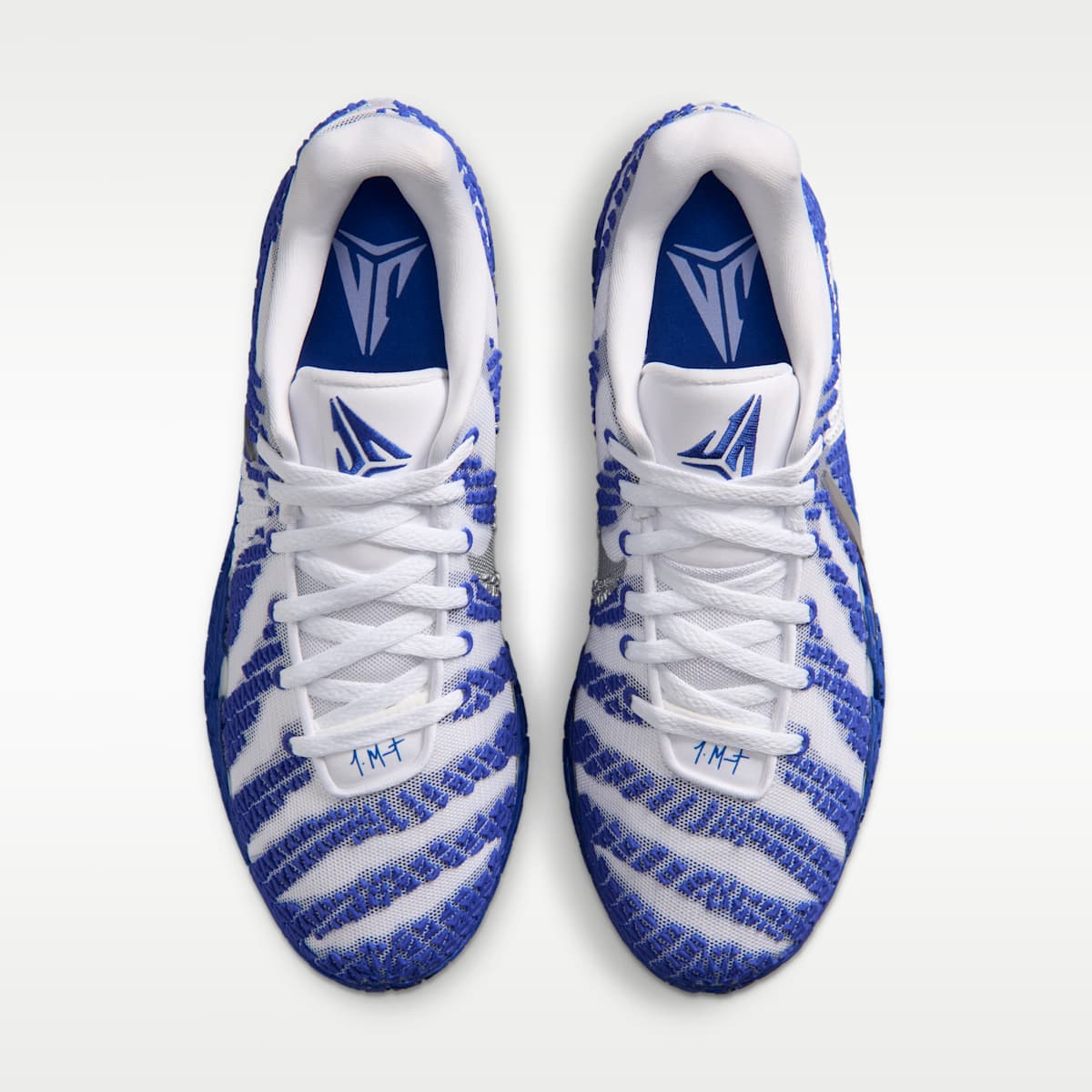 Ja 3 Basketball Shoes - White/Game Royal/Metallic Silver - Image 4