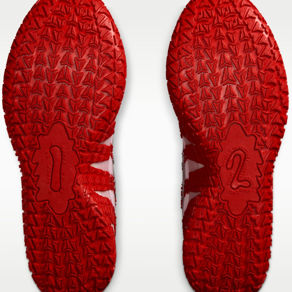 Ja 3 Basketball Shoes - White/University Red/Metallic Silver - Image 9