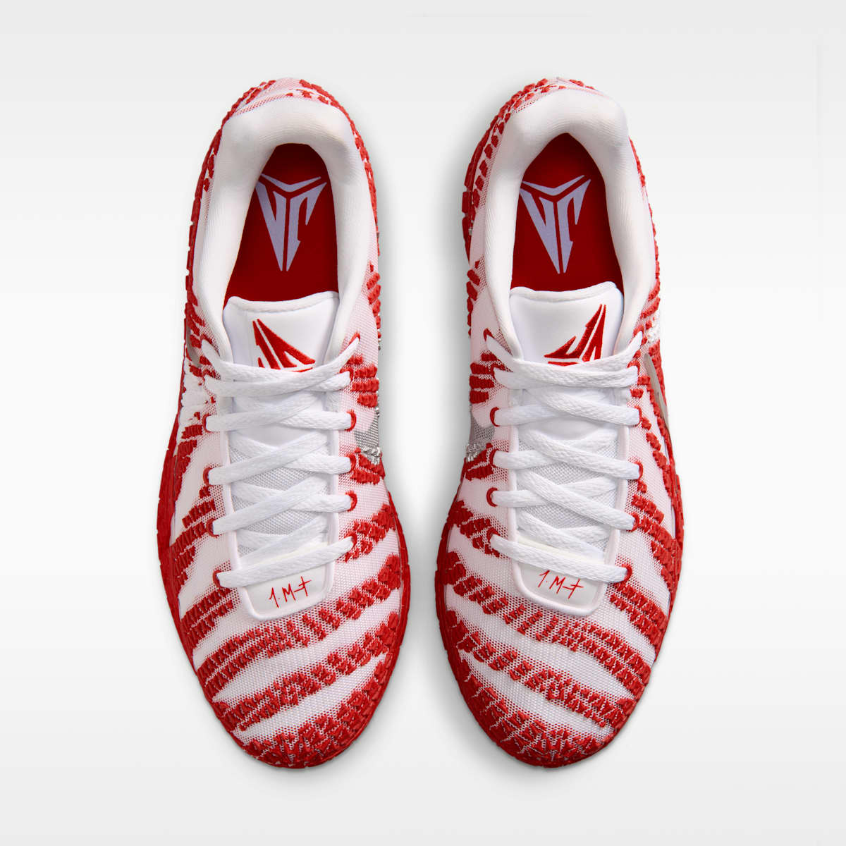 Women's Ja 3 Basketball Shoes - White/University Red/Metallic Silver