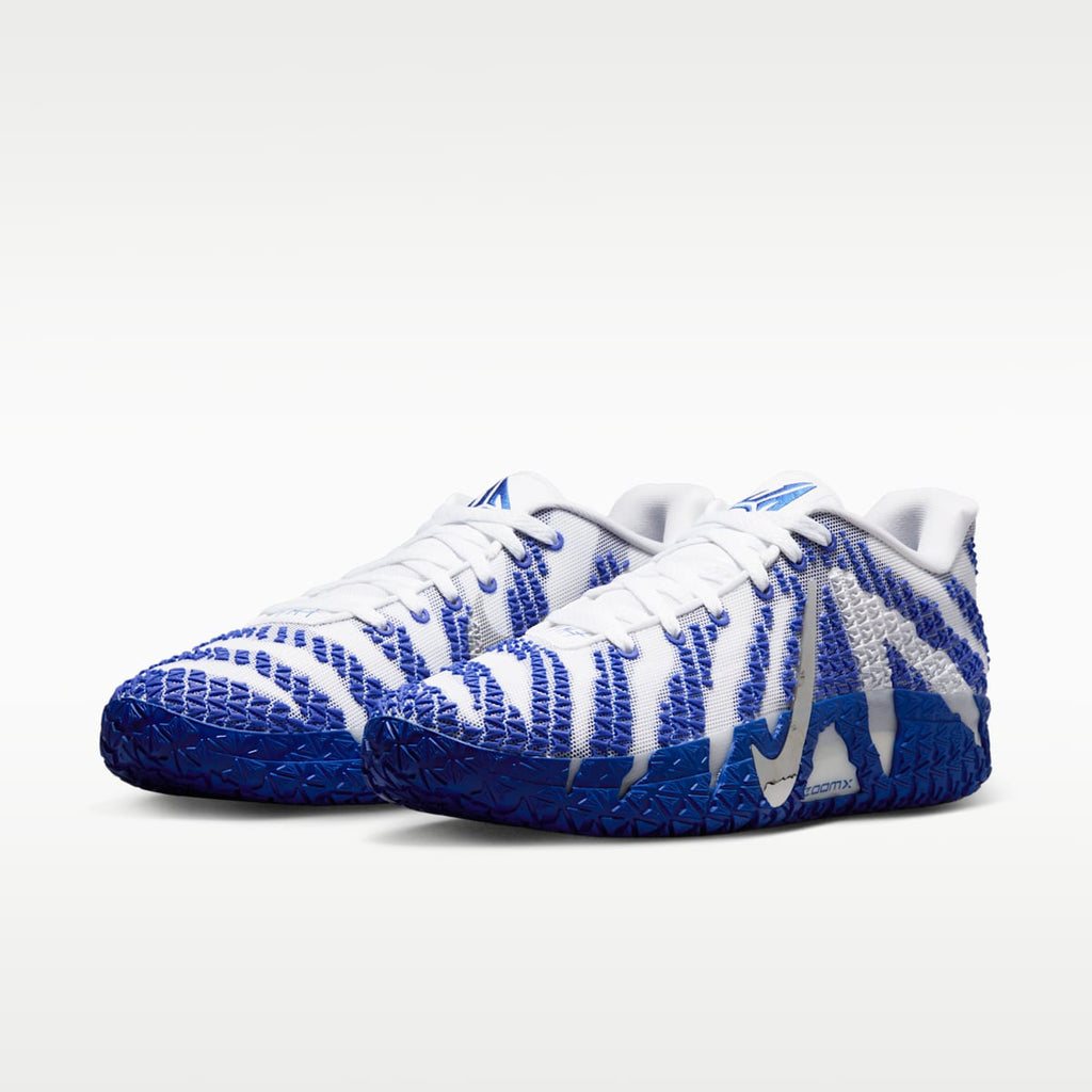 Ja 3 Basketball Shoes - White/Game Royal/Metallic Silver - Image 5