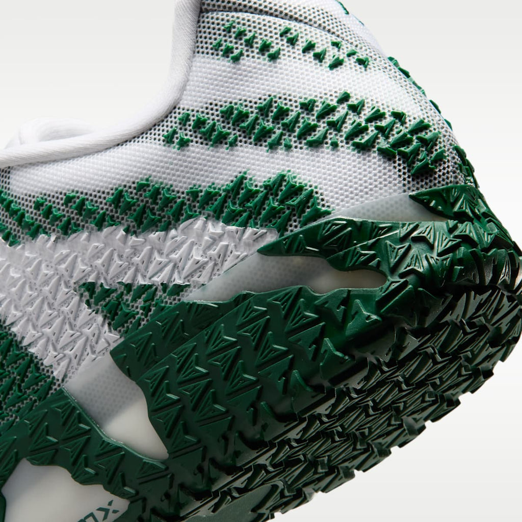 Women's Ja 3 Basketball Shoes - White/Gorge Green/Metallic Silver