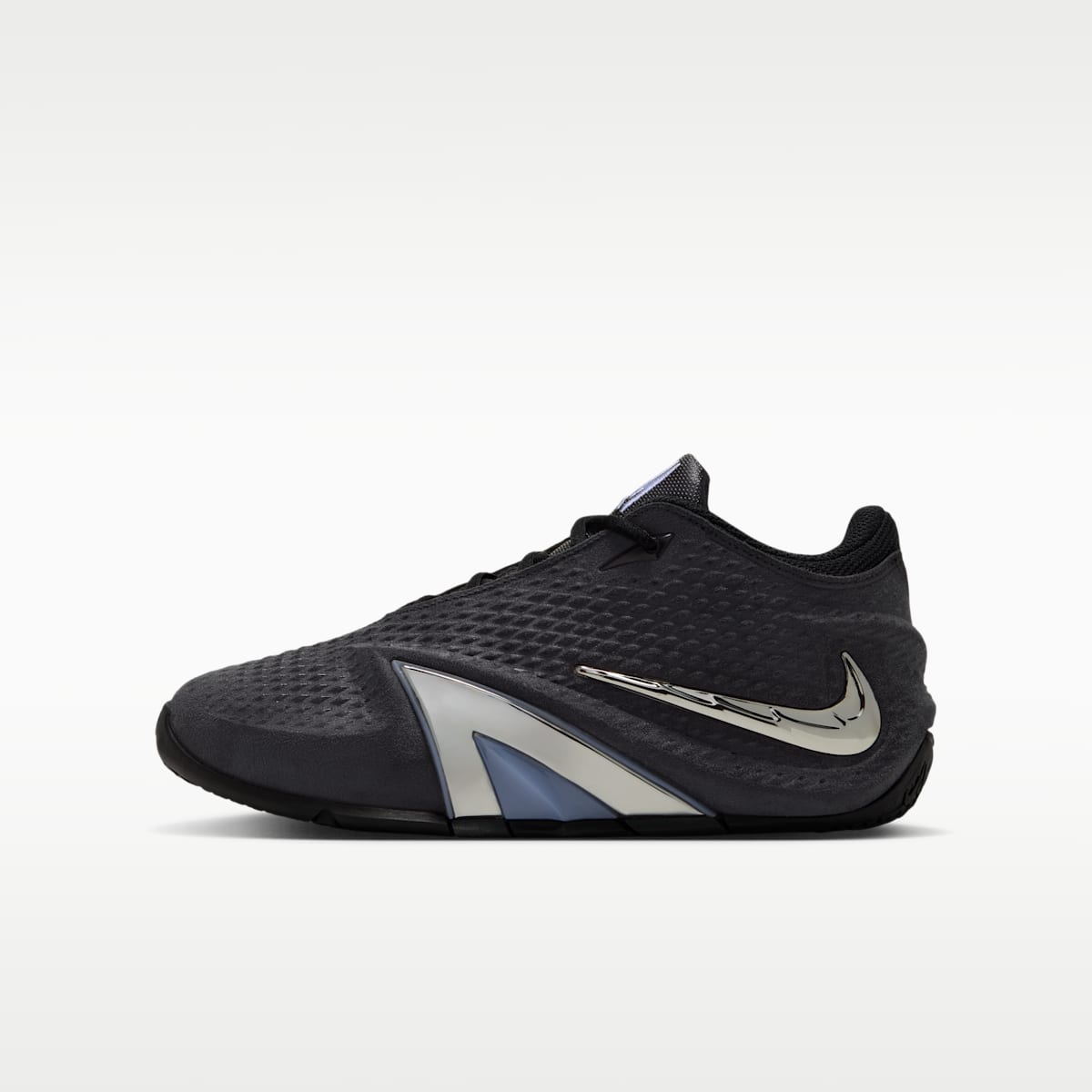 Ja 4 "Dark Mode" Big Kids' Basketball Shoes - Black/Cobalt Bliss/Metallic Silver - Image 1