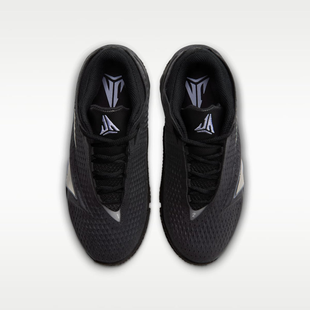 Ja 4 "Dark Mode" Big Kids' Basketball Shoes - Black/Cobalt Bliss/Metallic Silver - Image 4