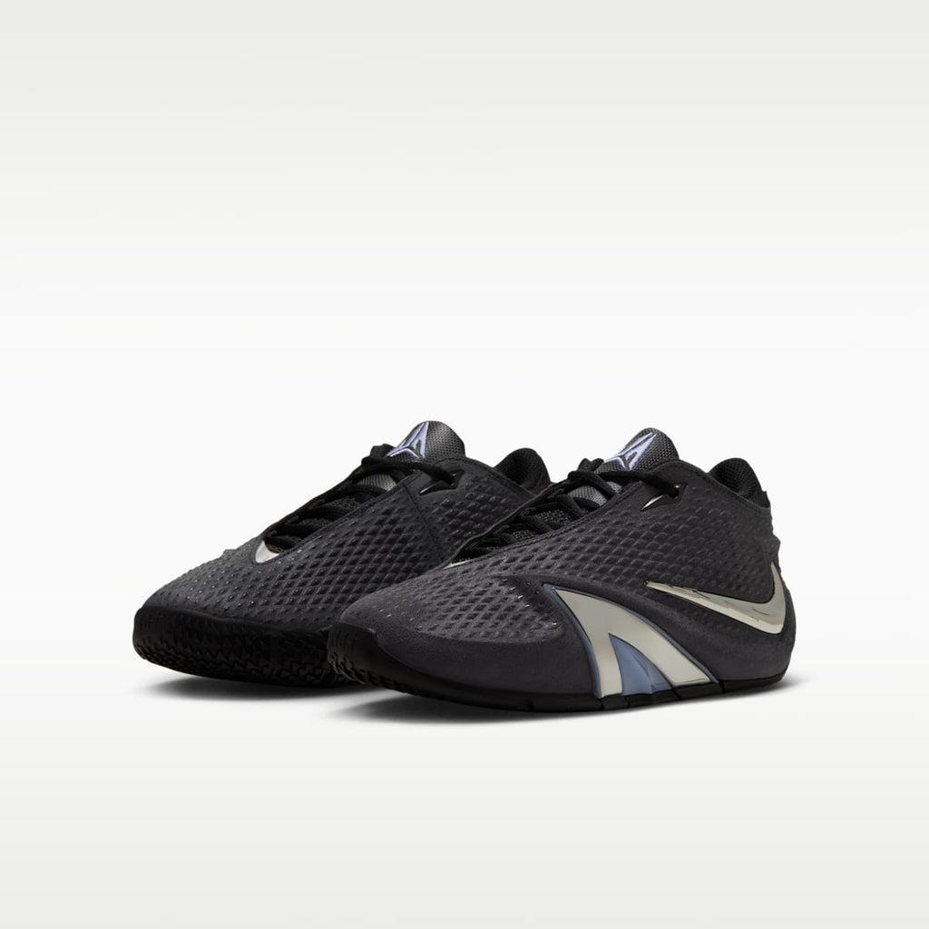 Ja 4 "Dark Mode" Big Kids' Basketball Shoes - Black/Cobalt Bliss/Metallic Silver - Image 5