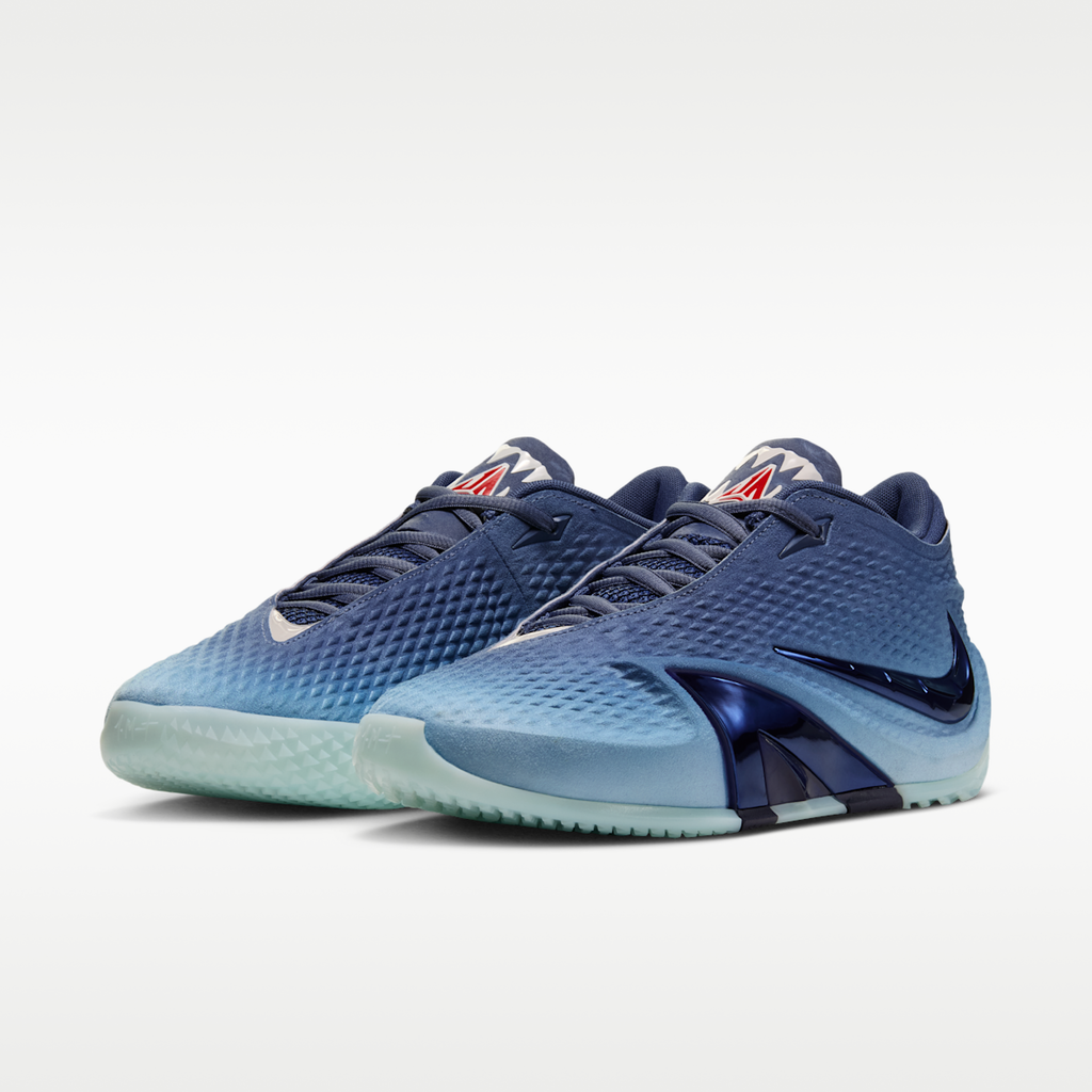 Women's Ja 4 "Deep Water" Basketball Shoes - Diffused Blue/Chambray/Glacier Blue/Blackened Blue