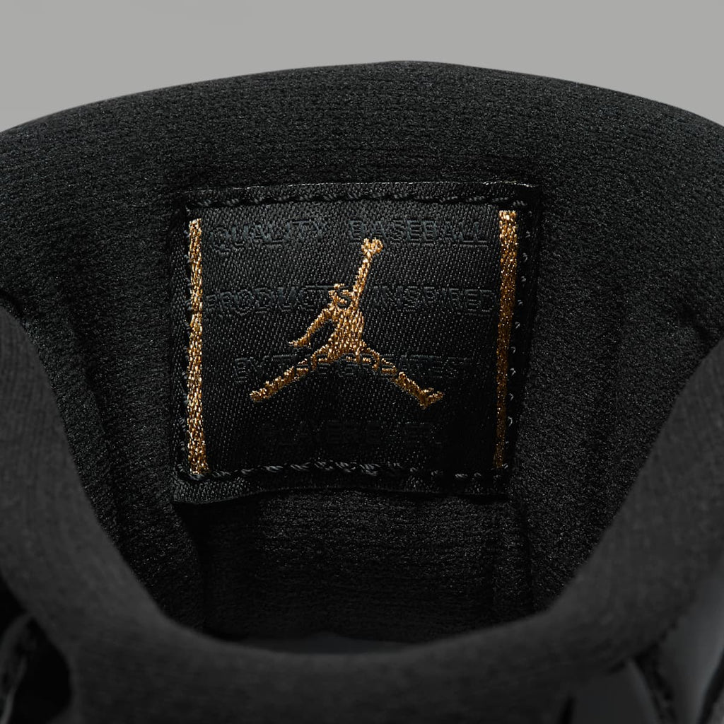 Jordan 11 Retro MCS Men's Baseball Cleats - Black/Anthracite/Metallic Gold - Image 10