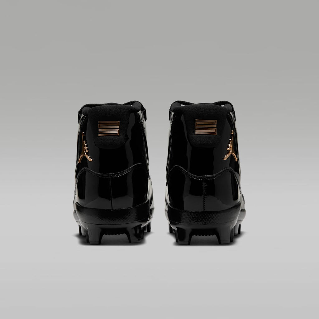 Jordan 11 Retro MCS Men's Baseball Cleats - Black/Anthracite/Metallic Gold - Image 6
