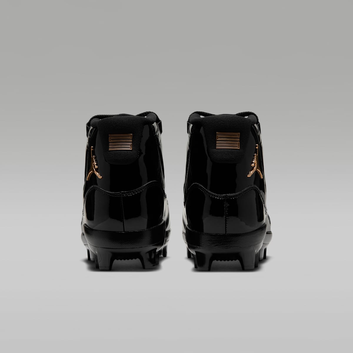 Jordan 11 Retro MCS Men's Baseball Cleats - Black/Anthracite/Metallic Gold - Image 6