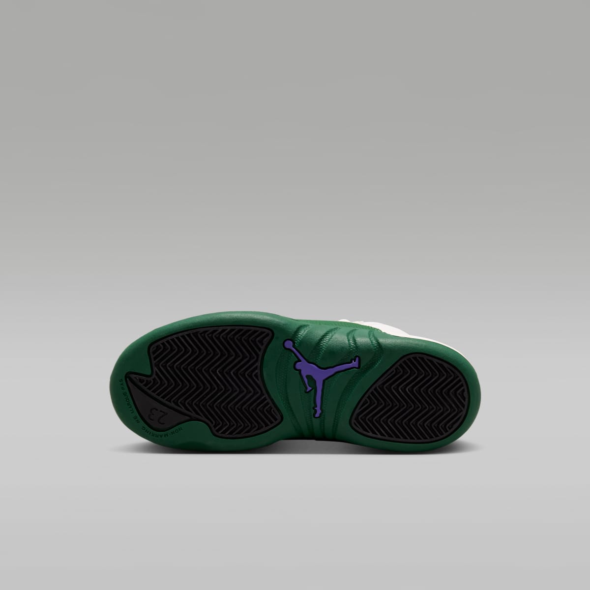 Jordan 12 Retro "Idols Become Rivals" Little Kids' Shoes - Summit White/Fierce Purple/Fierce Purple/Gorge Green - Image 2