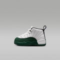 Jordan 12 Retro "Idols Become Rivals" Baby/Toddler Shoes - Summit White/Fierce Purple/Fierce Purple/Gorge Green - Image 1