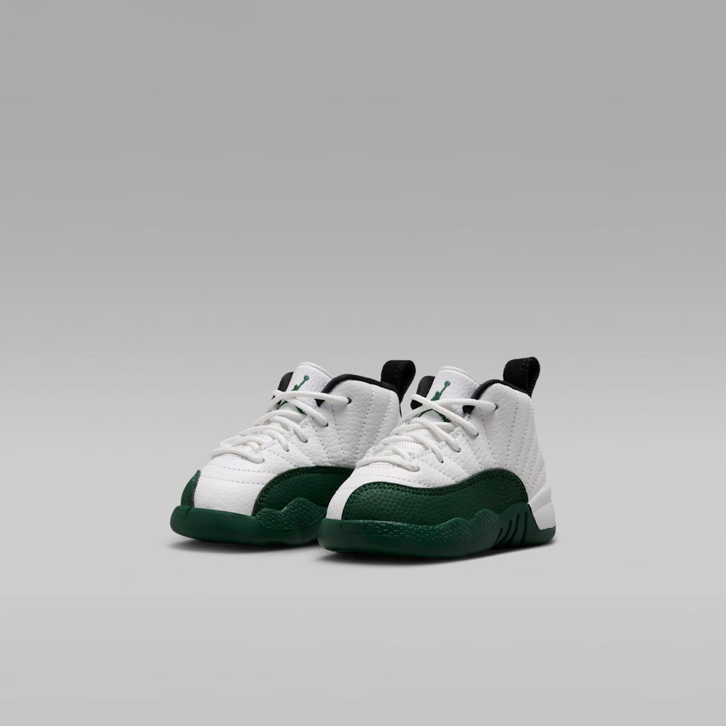 Jordan 12 Retro "Idols Become Rivals" Baby/Toddler Shoes - Summit White/Fierce Purple/Fierce Purple/Gorge Green - Image 5