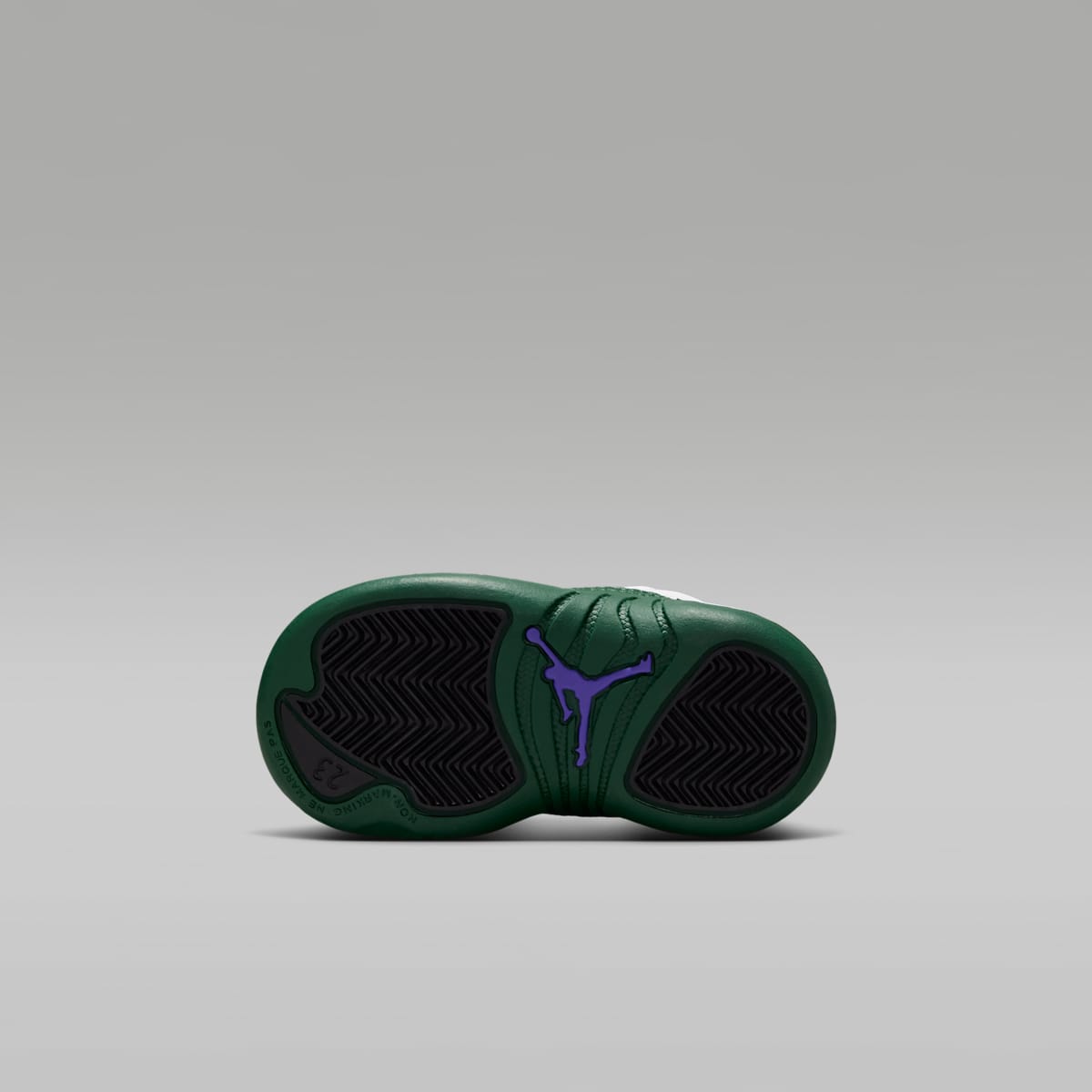 Jordan 12 Retro "Idols Become Rivals" Baby/Toddler Shoes - Summit White/Fierce Purple/Fierce Purple/Gorge Green - Image 2