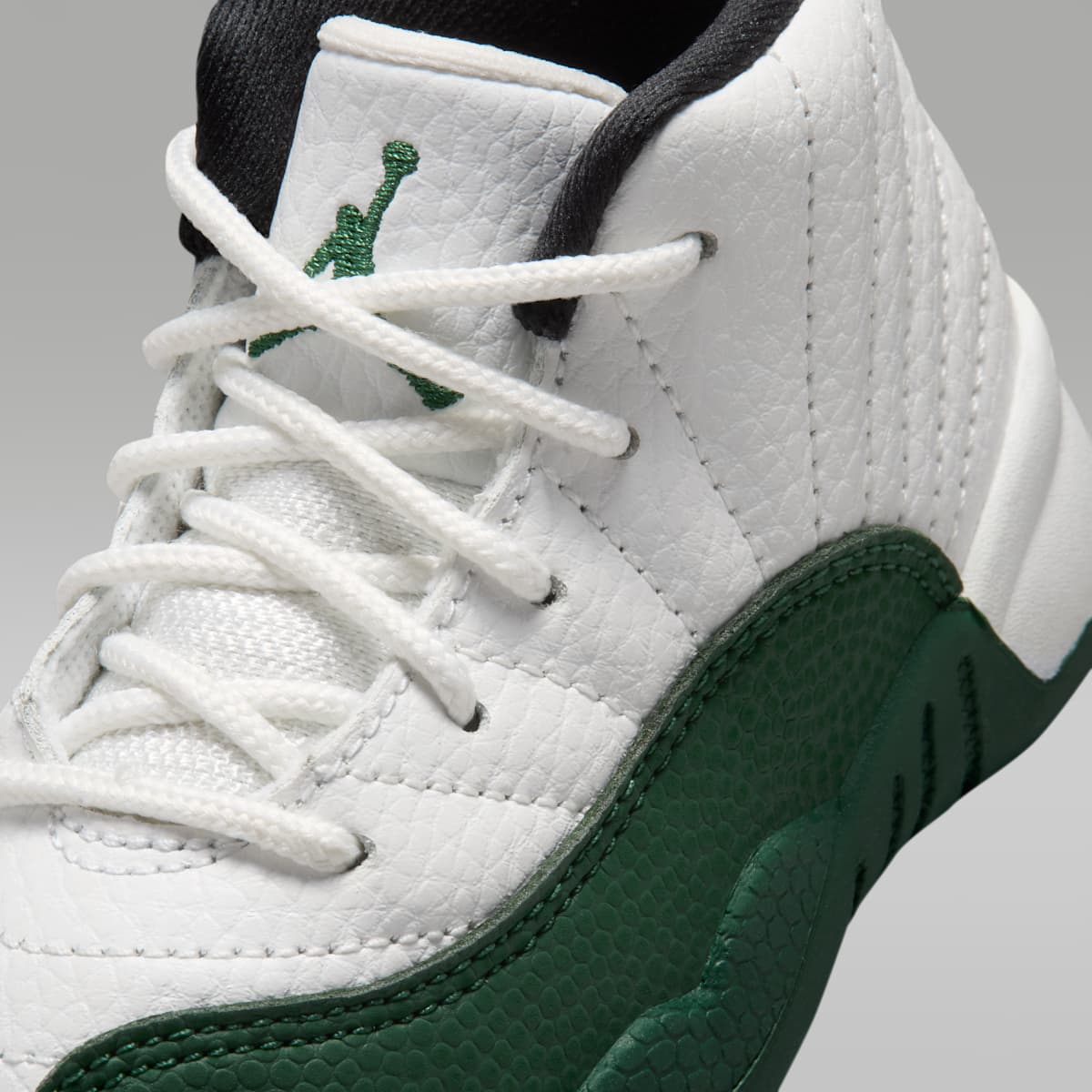 Jordan 12 Retro "Idols Become Rivals" Baby/Toddler Shoes - Summit White/Fierce Purple/Fierce Purple/Gorge Green - Image 7