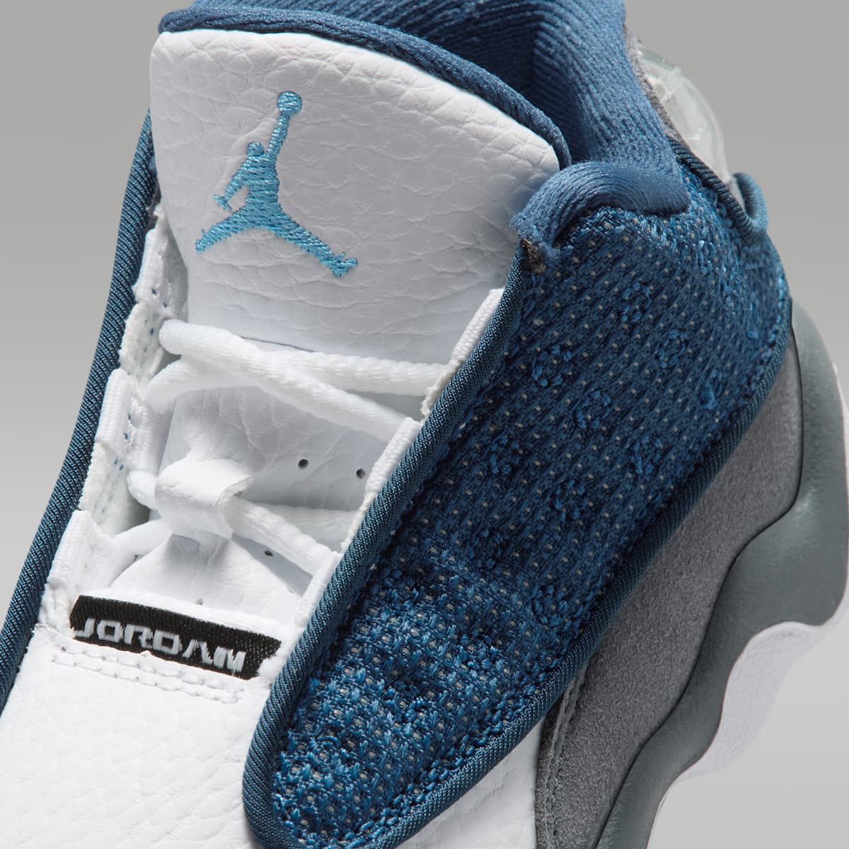 Jordan 13 Retro "Flint" Baby/Toddler Shoes - Navy/Flint Grey/White/University Blue - Image 7