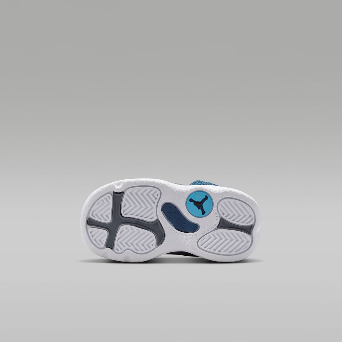 Jordan 13 Retro "Flint" Baby/Toddler Shoes - Navy/Flint Grey/White/University Blue - Image 2