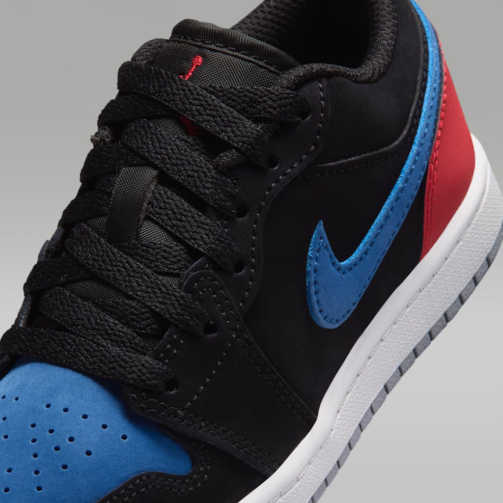 Jordan 1 Low Little Kids' Shoes - Black/True Blue/Varsity Red/Summit White