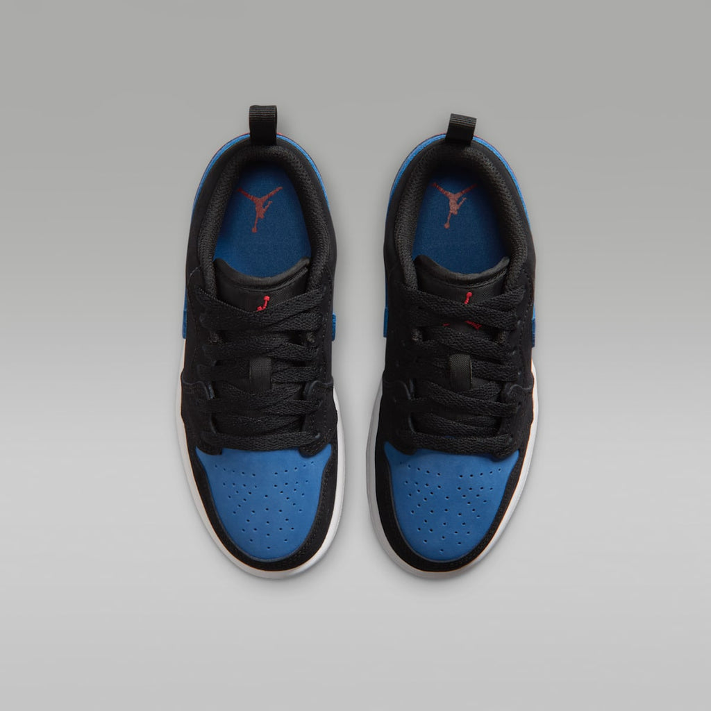 Jordan 1 Low Little Kids' Shoes - Black/True Blue/Varsity Red/Summit White