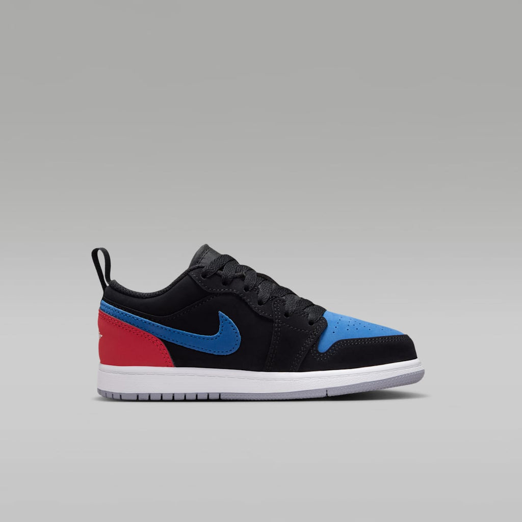 Jordan 1 Low Little Kids' Shoes - Black/True Blue/Varsity Red/Summit White