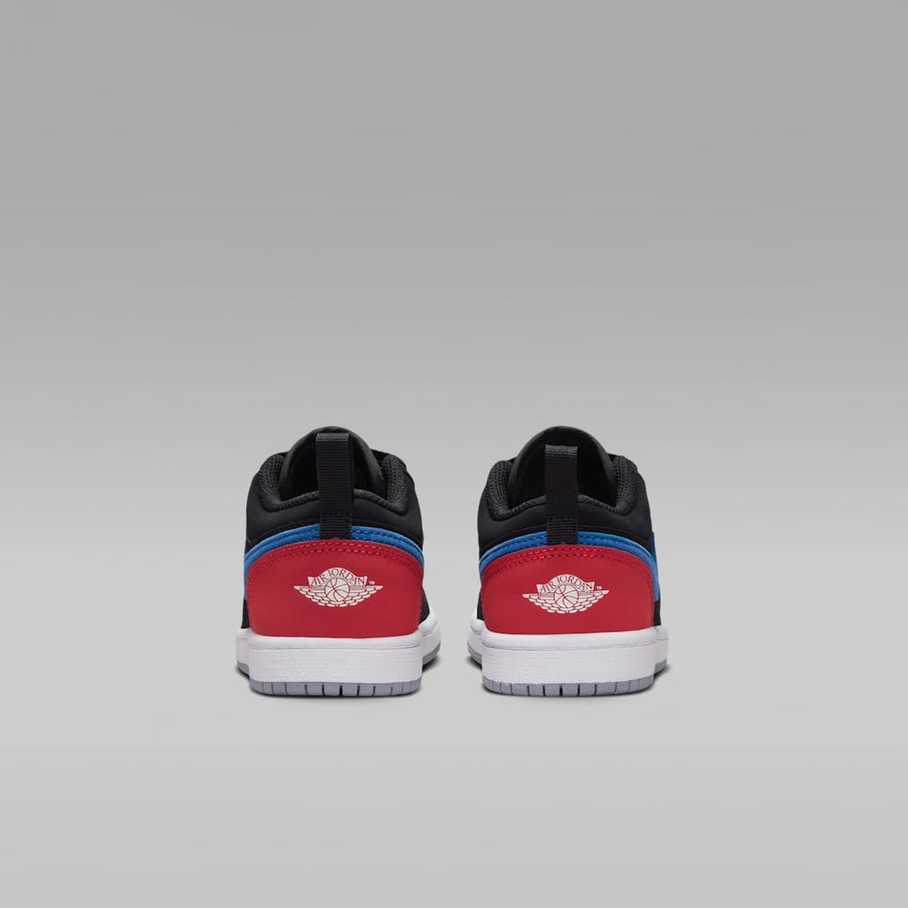 Jordan 1 Low Little Kids' Shoes - Black/True Blue/Varsity Red/Summit White