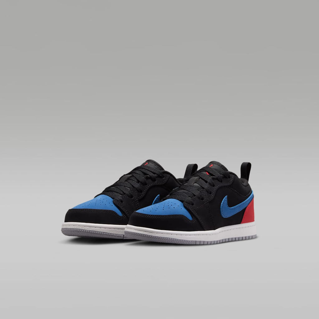 Jordan 1 Low Little Kids' Shoes - Black/True Blue/Varsity Red/Summit White