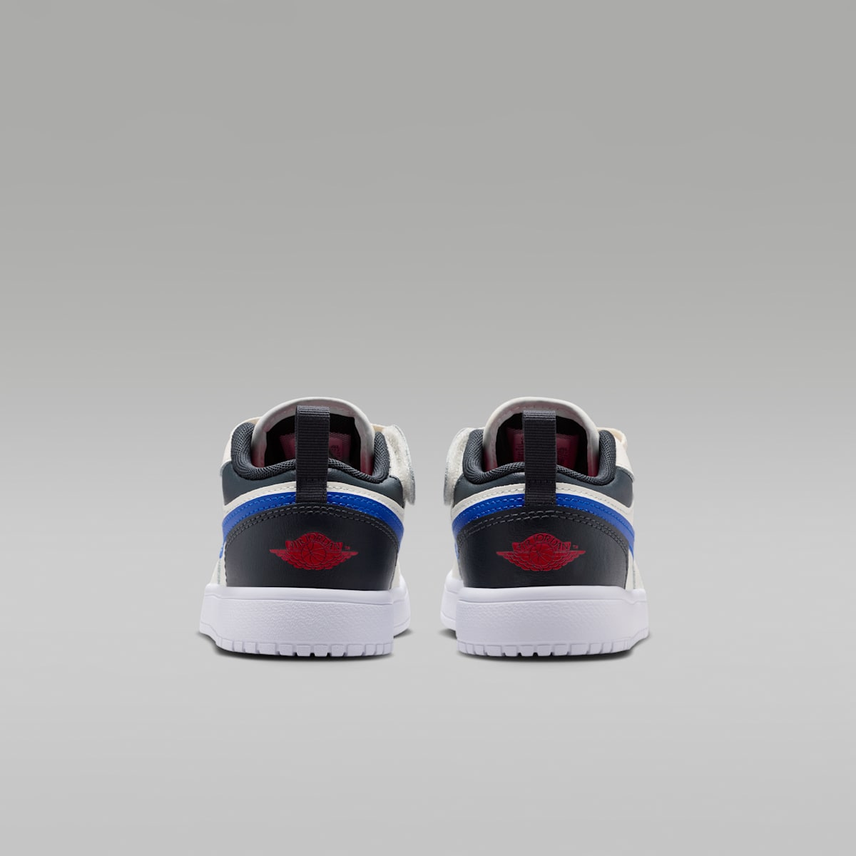 Jordan 1 Low Alt Little Kids' Shoes - Phantom/Off Noir/Sail/University Red - Image 6
